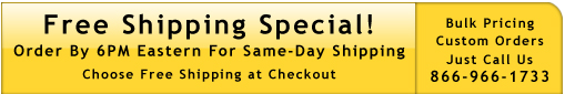 Free Same-Day Shipping. Order Online or By Phone: (866)966-1733