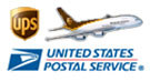 We Ship With UPS and the US Postal Service